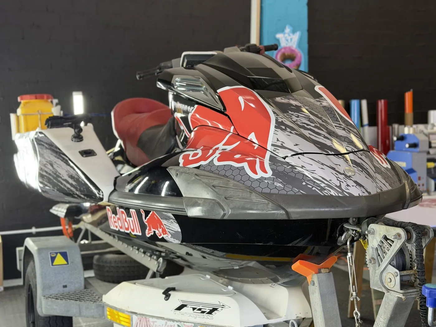 Yamaha jet ski custom graphics wrap