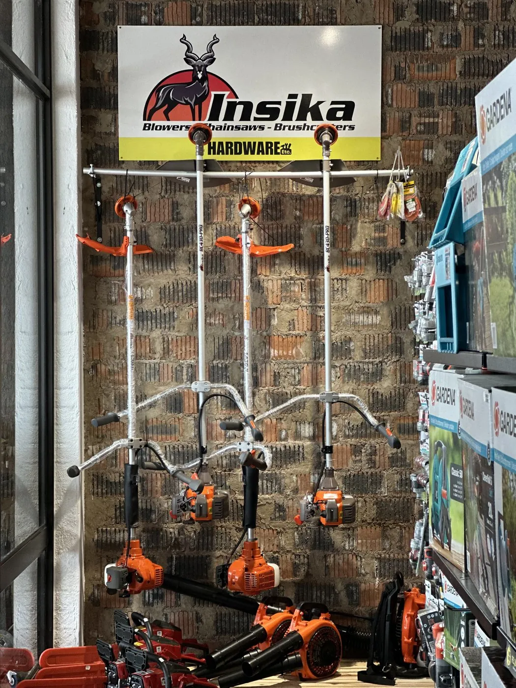 Insika hardware store display signage
