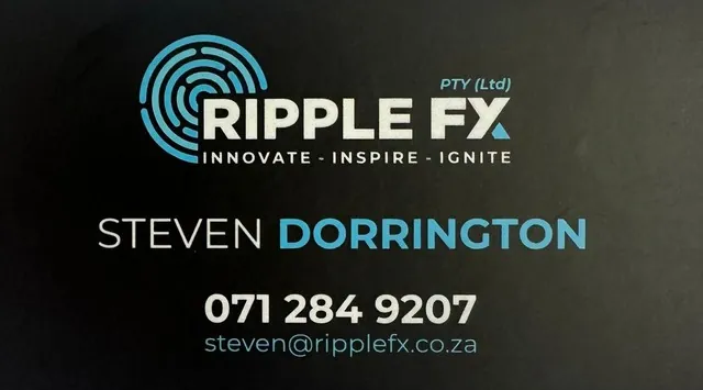 Steven Dorrington — Ripple FX business card front